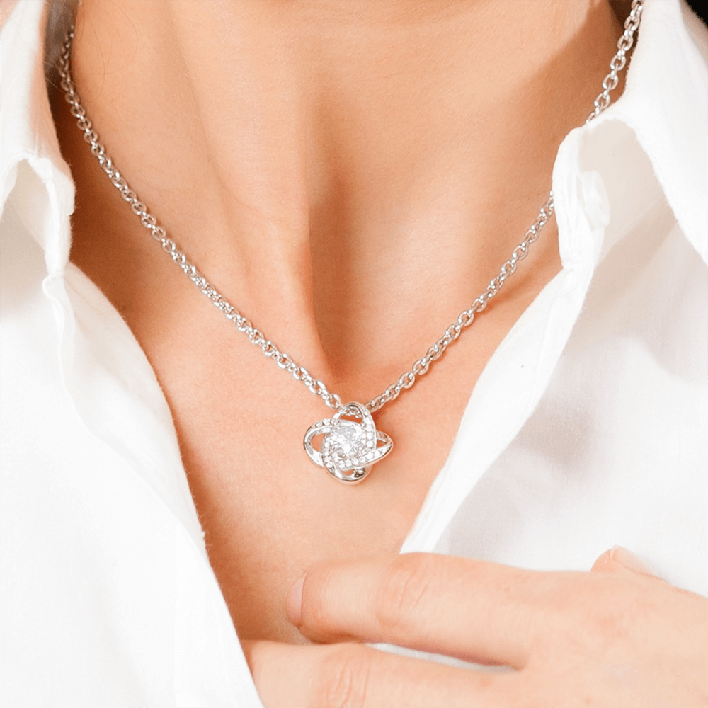 To My Beautiful Mother | Love Knot Necklace